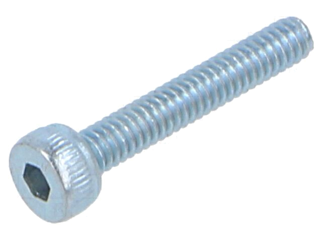 Schroef; M2x12; 0,4; Kop: cilinder; binnenzeskant; HEX 1,5mm; staal Schroef; M2x12; 0,4; Kop: cilinder; binnenzeskant; HEX 1,5mm; staal